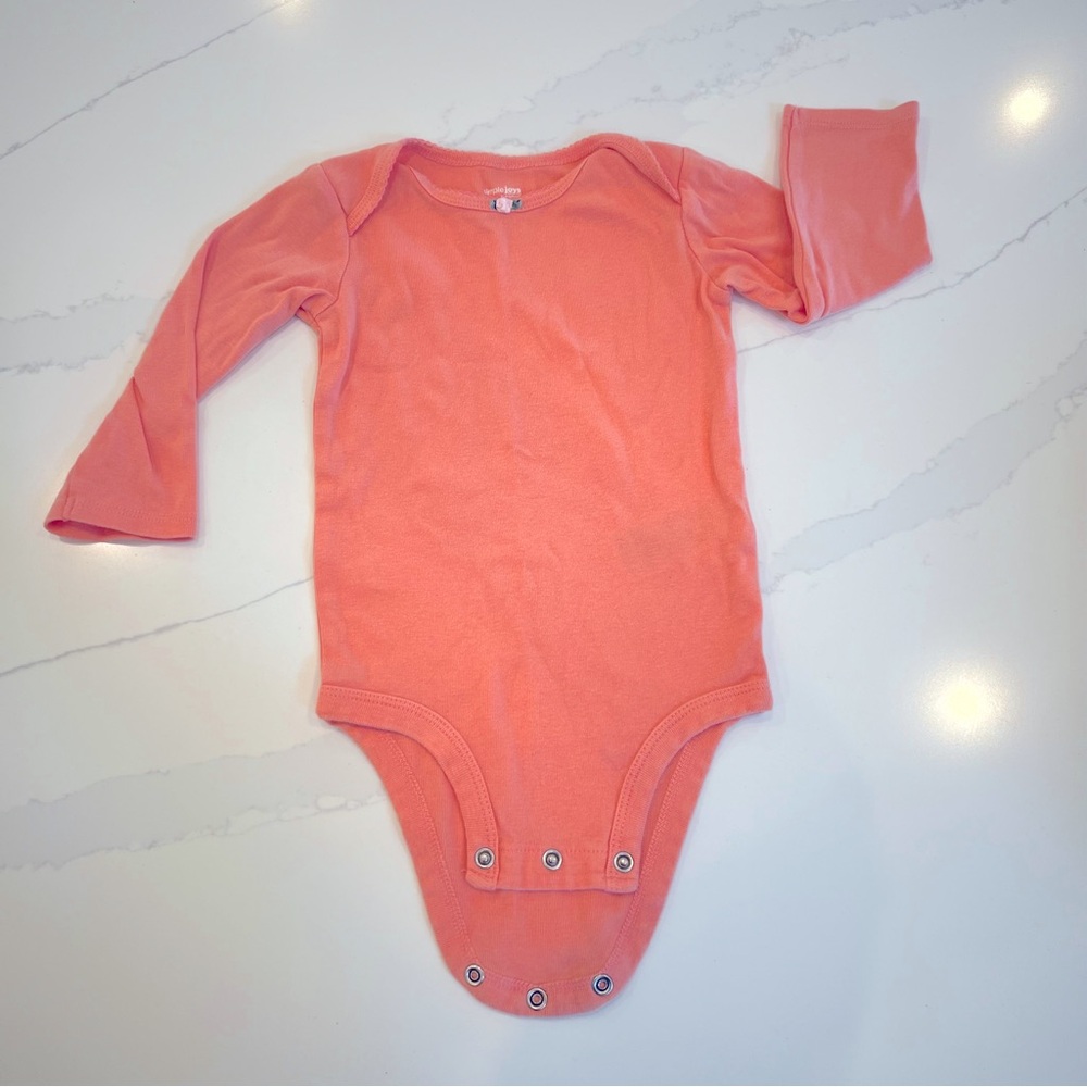 CARTER’S Baby Toddler Girl Bodysuit,‎ Coral, 18m
